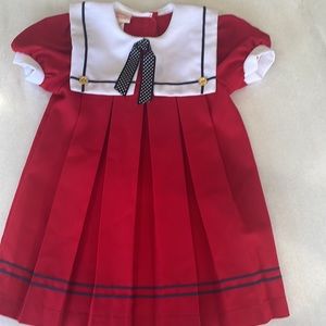 Little Precious sailor inspired dress 4T Perfect for Holidays Machine Washable